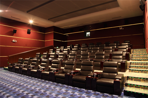  How should leather auditorium chairs be maintained?