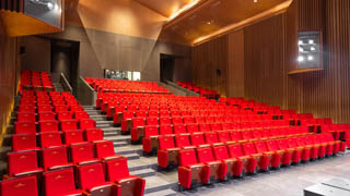 What kind of auditorium chairs can reduce damage?