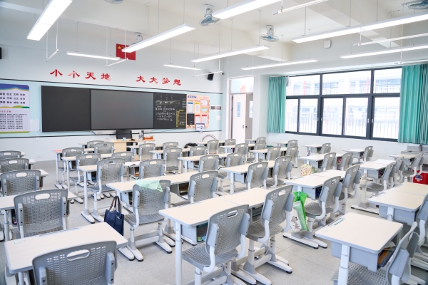 School desks and chairs
