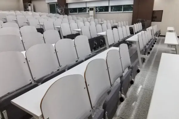 Student desks and chairs