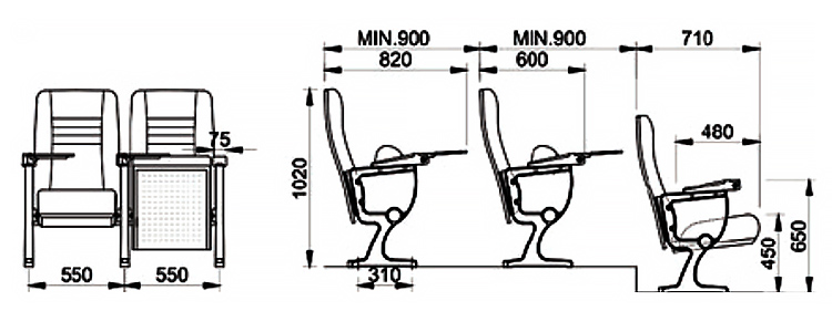 Theater Seating SJ-9610(图2)