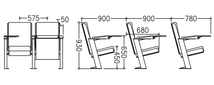 Lecture Hall Seating / Lecture Hall Furniture